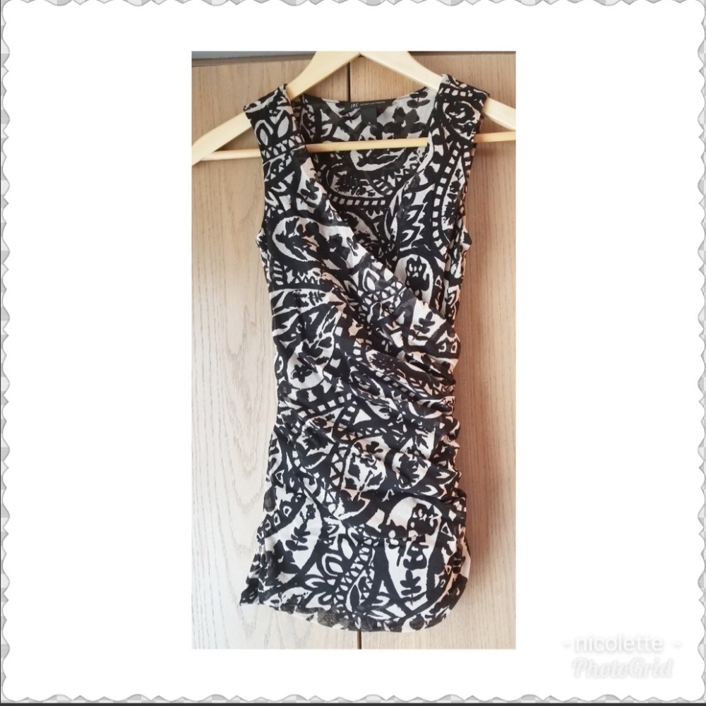INC sleeveless wrap top